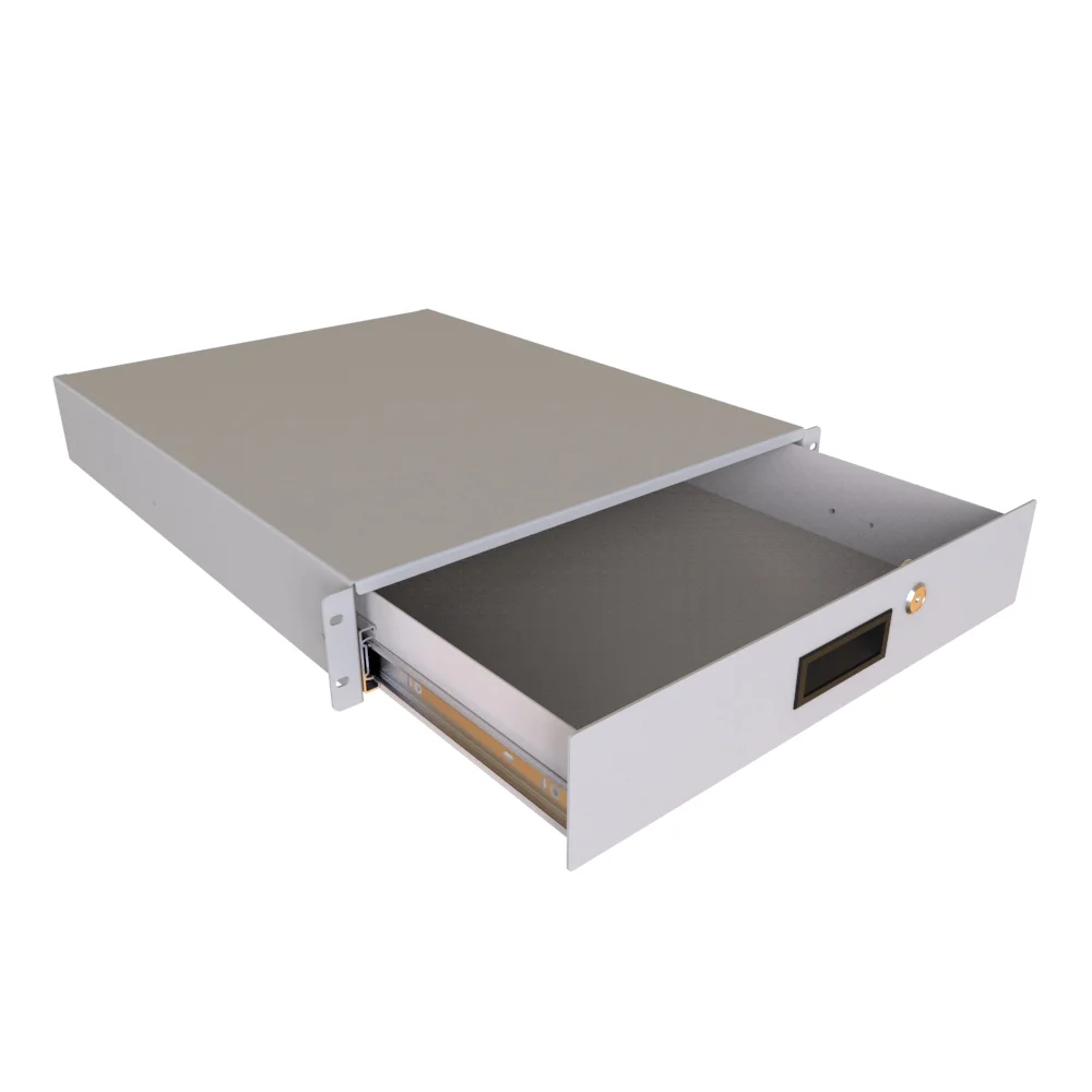HAMMOND RDRW1900322LG1 Locking Rack Drawer, 19 Inch Rack Width, 22.25 Inch Depth, Carbon Steel | CV7HJT