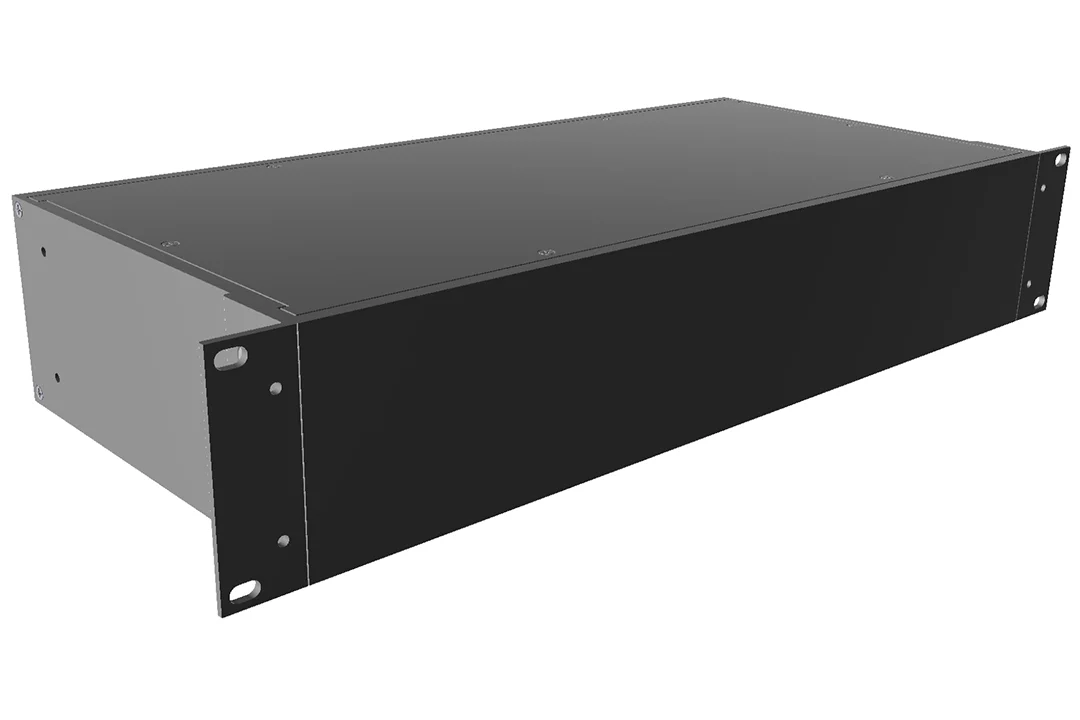 HAMMOND RM2U1908SBK Enclosure, 4 x 17 x 8 Inch Size, Rack Or Desktop Mount, Aluminum, Black | CV7LKN