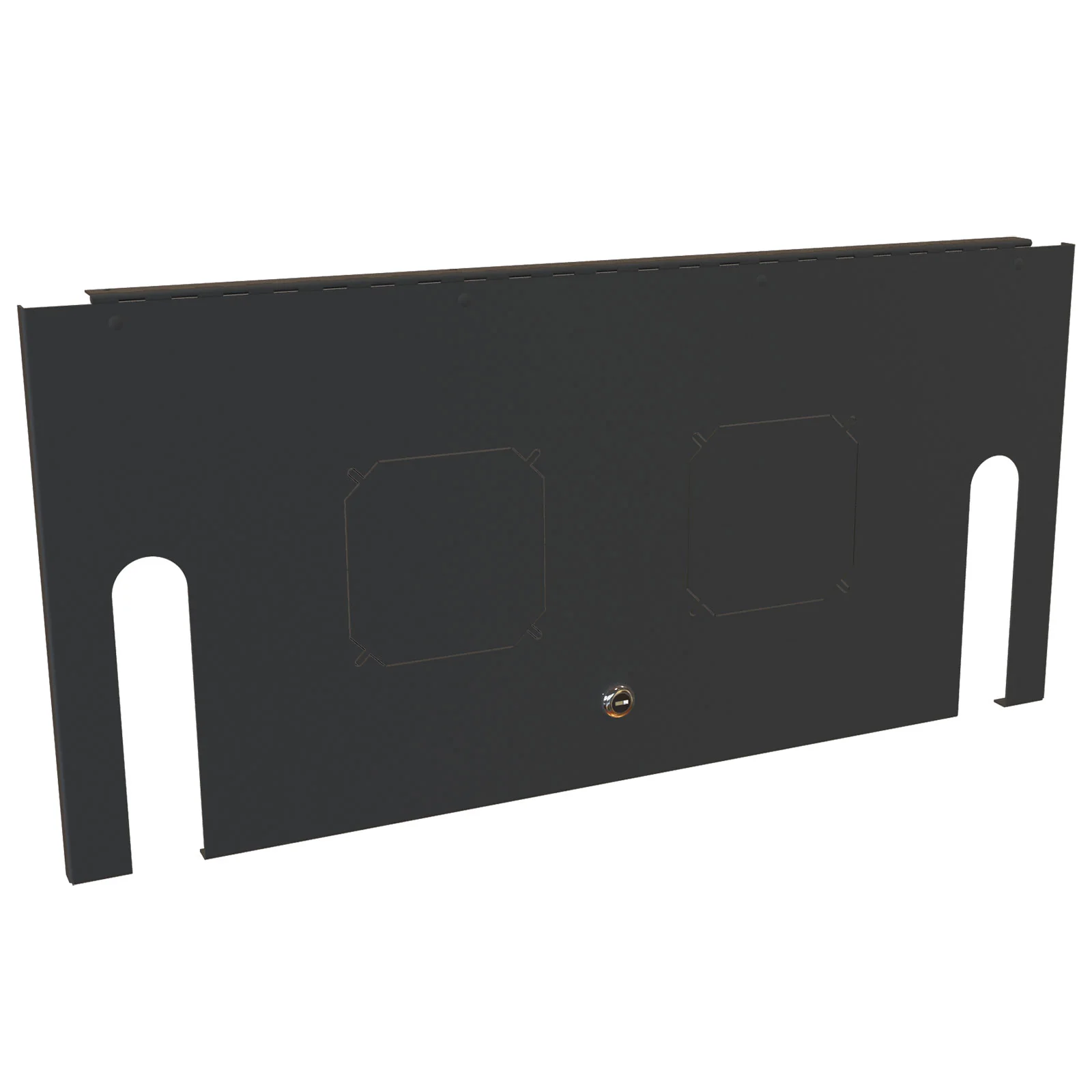 HAMMOND SDC6USD Rack Cabinet Door, Solid, 19 Inch Rack Width, Carbon Steel, Black | CV7HJH
