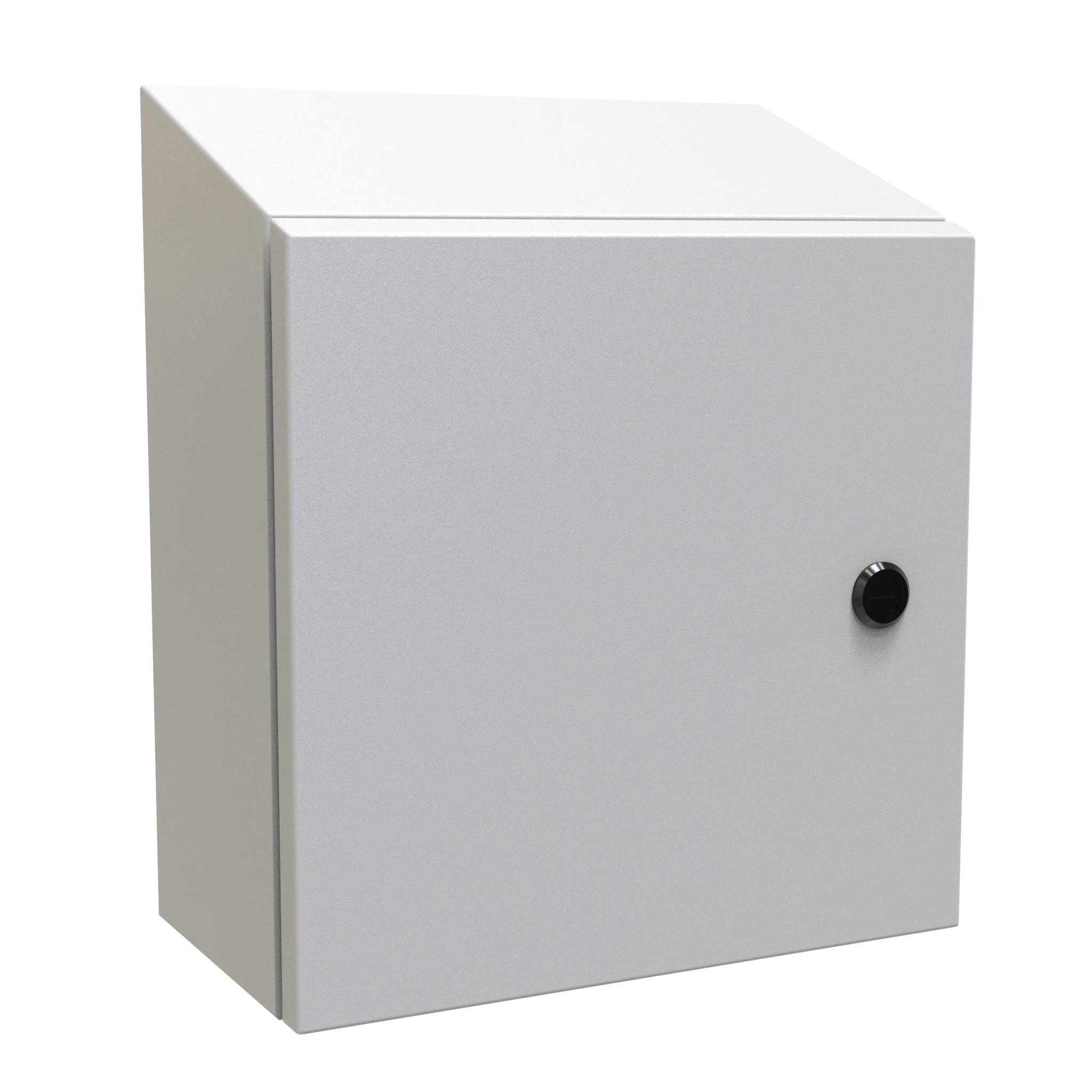 HAMMOND ST12126LG Enclosure, Slope Top, 12 x 12 x 6 Inch Size, Wall Mount, Carbon Steel | CV7LMP