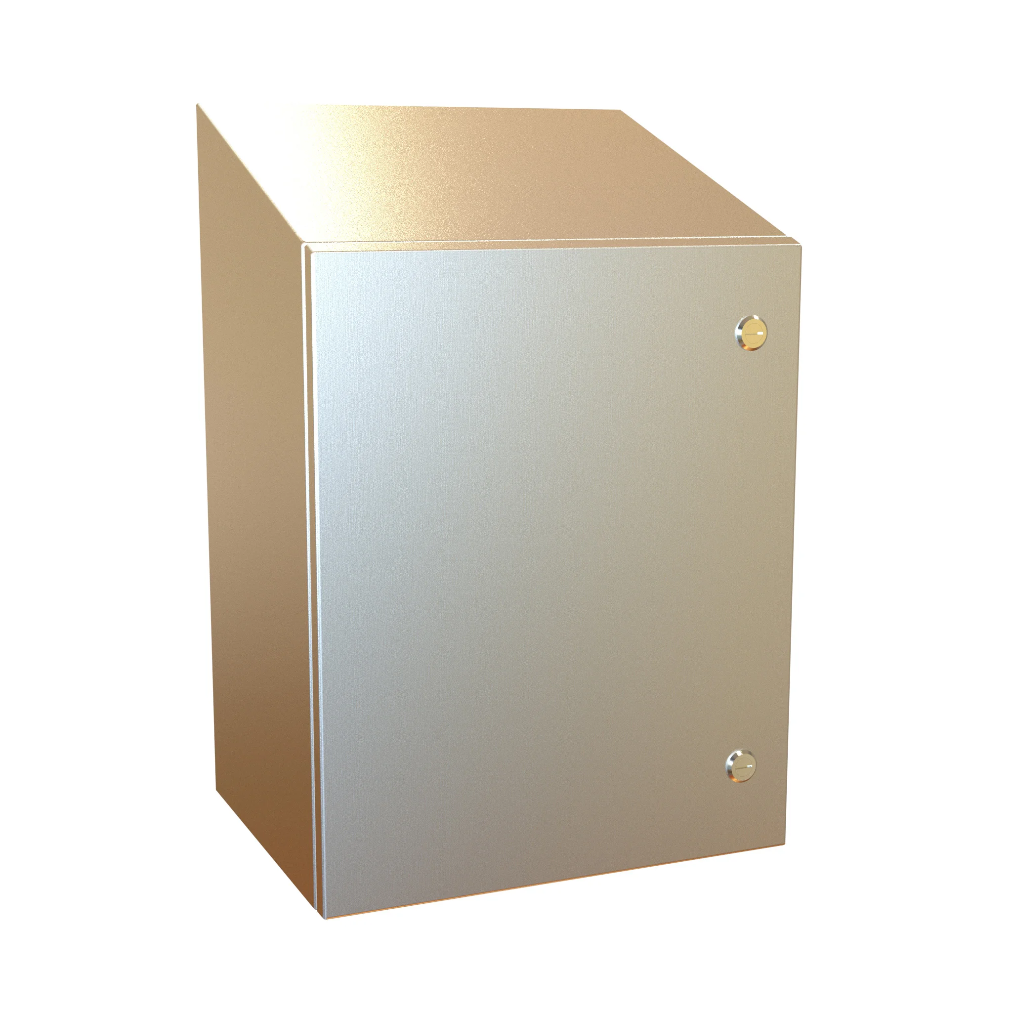 HAMMOND ST201612SS Enclosure, Slope Top, 20 x 16 x 12 Inch Size, Wall Mount, 304 Stainless Steel | CV7LMW