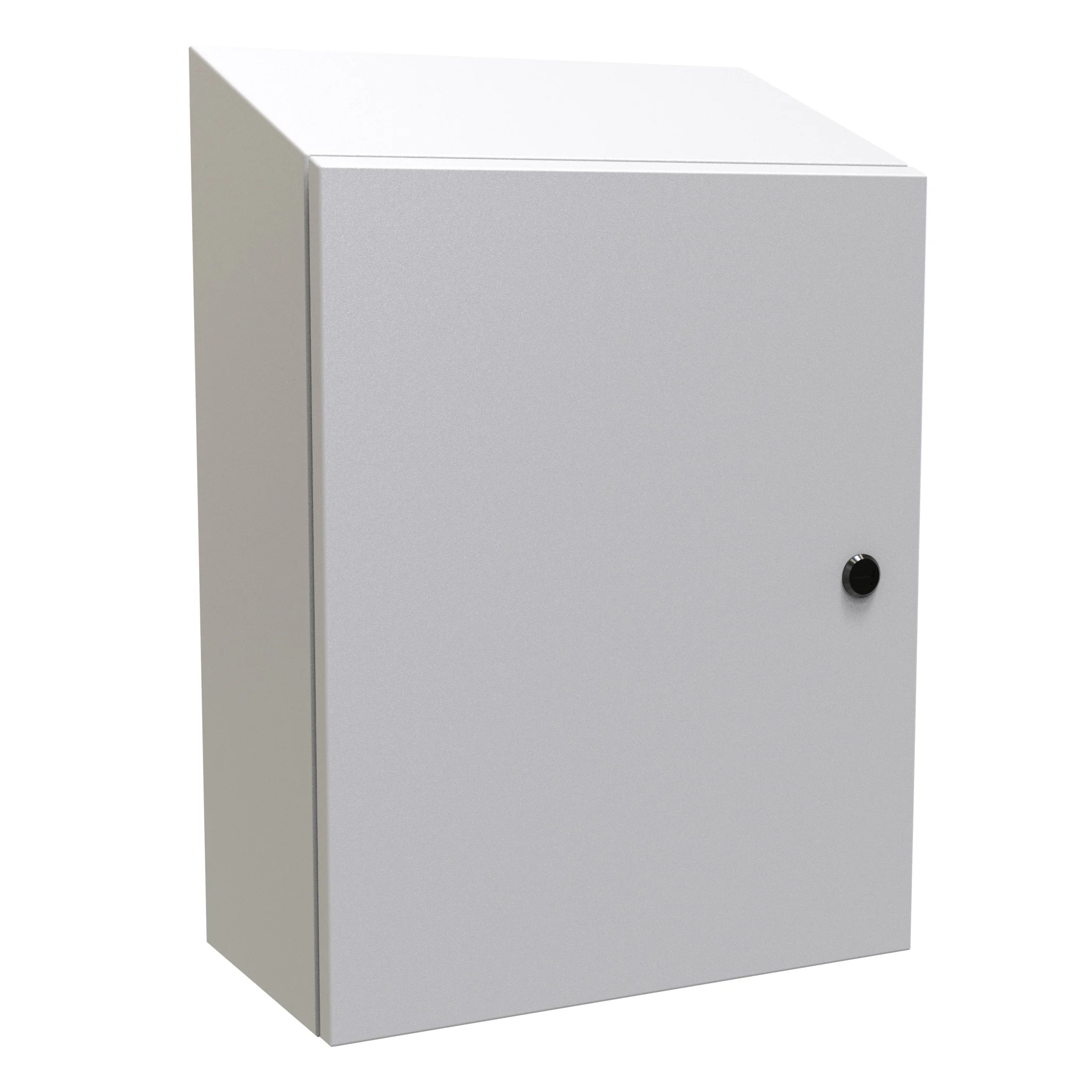 HAMMOND ST20168LG Enclosure, Slope Top, 20 x 16 x 8 Inch Size, Wall Mount, Carbon Steel | CV7LMY