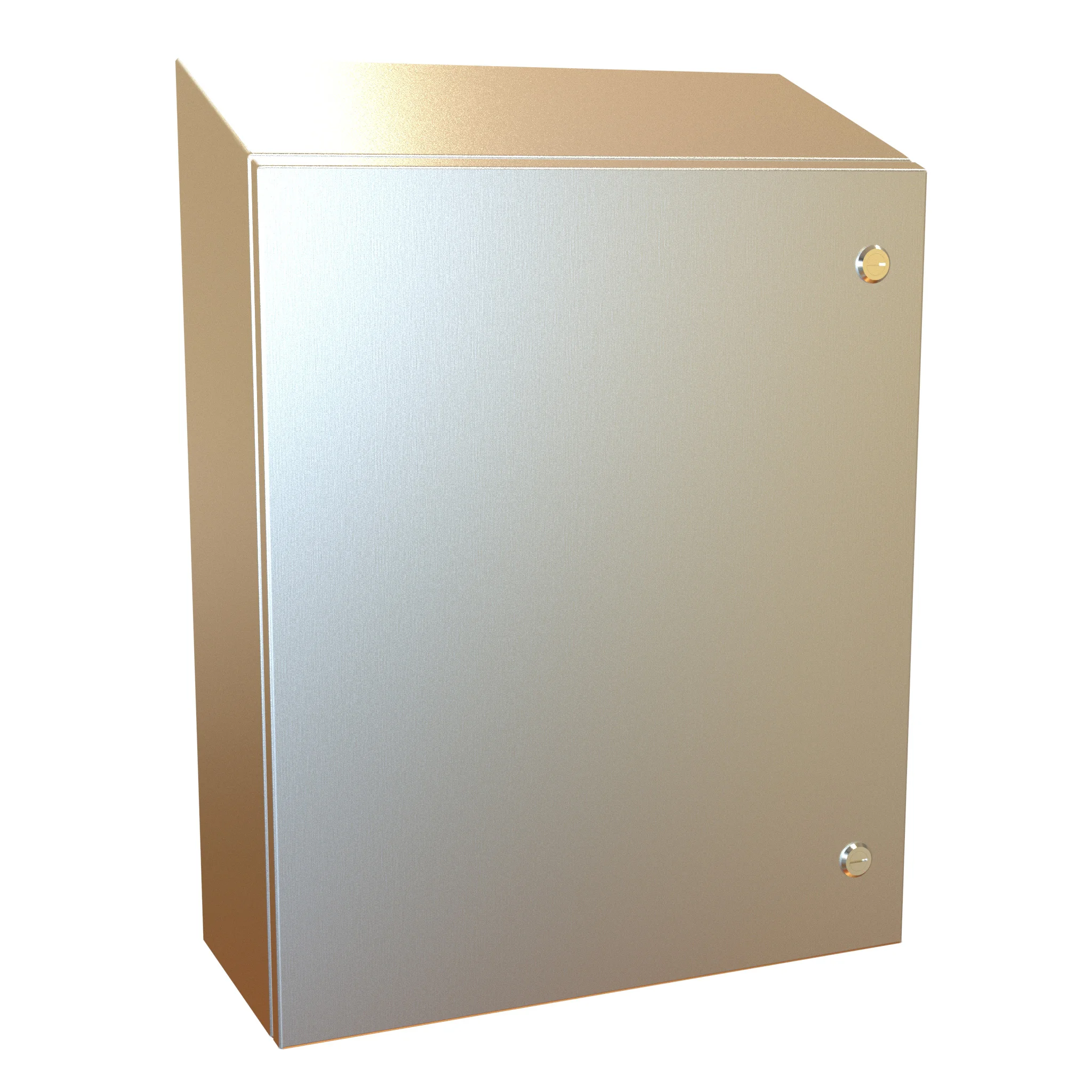 HAMMOND ST242008SS Enclosure, Slope Top, 24 x 20 x 8 Inch Size, Wall Mount, 304 Stainless Steel | CV7LND