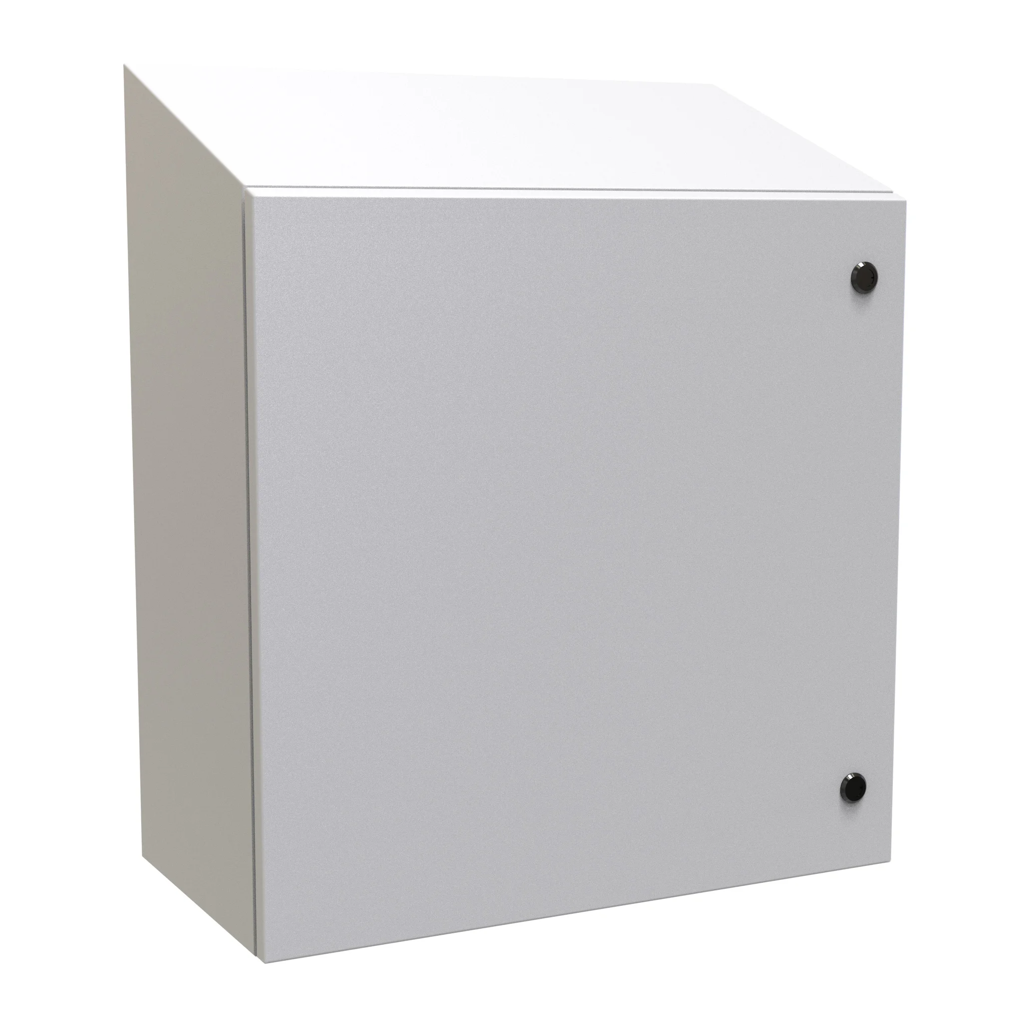 HAMMOND ST242412LG Enclosure, Slope Top, 24 x 24 x 12 Inch Size, Wall Mount, Carbon Steel | CV7LNH
