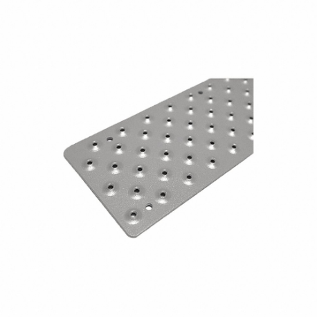HANDI TREADS NST103730GY0 Stair Tread Cover, Raised Discs, Aluminum, 30 Inch Width, 3 3/4 Inch Dp, Gray | CR3PPF 417T76