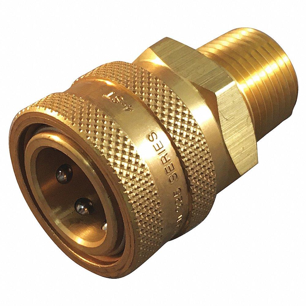 HANSEN 3S20 Hose Coupling, 3/8 Inch Size, 3/8-18 Inch Thread Size, Brass | CJ2NPV 55JU73