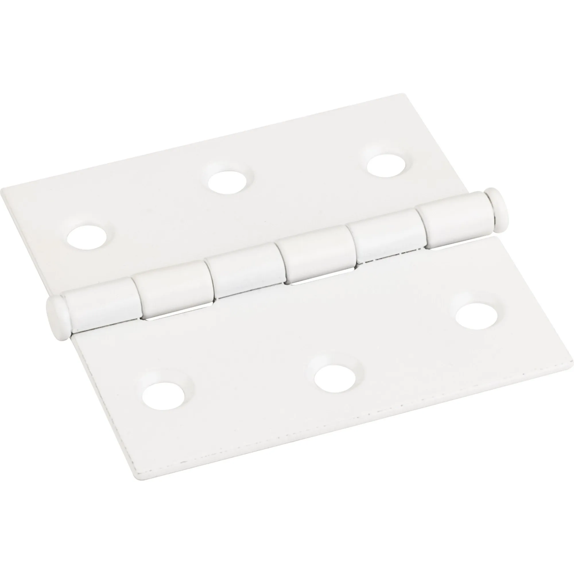 Off White 2-1/2 Inch x 2-1/2 Inch Swaged Butt Hinge
