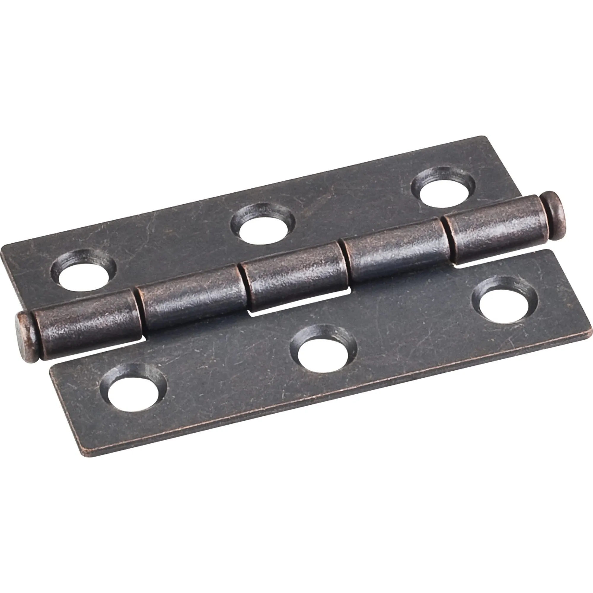 Dark Antique Copper Machined 2-1/2 Inch x 1-1/2 Inch Single Half Swaged Butt Hinge