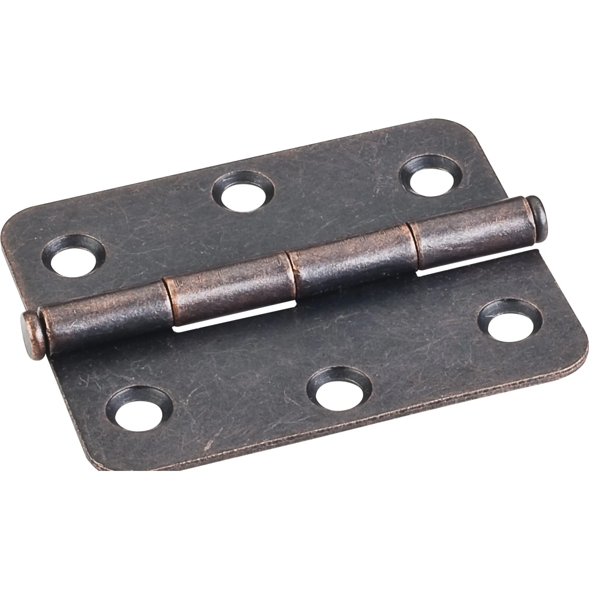 Dark Antique Copper Machined 2-1/2 Inch x 2 Inch Radius Butt Hinge