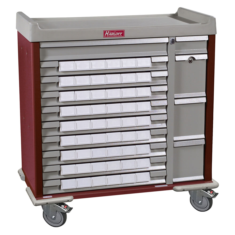 Harloff SL54BIN3 54 Med Bin Cart, 45.75 x 43.75 x 24 Inch Size | CJ6CNZ
