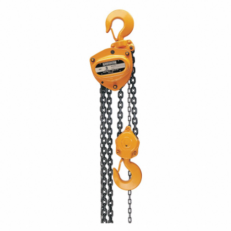 HARRINGTON CB030-20 Manual Chain Hoist, 6000 lb Load Capacity, 72 lb Pull to Lift Rated Load | CR3QWB 45NV16