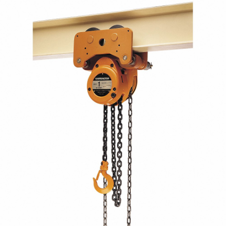 HARRINGTON NTH040-10 Chain Hoist, 8000 lb Load Capacity, 92 lb Pull to Lift Rated Load | CR3QUD 46KL29