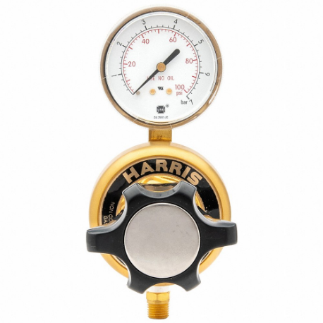 High Purity Gas Regulator, Single Stage, 1/2 Inch NPT F Inlet, 1/2 Inch NPT F Outlet