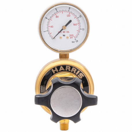 High Purity Gas Regulator, Single Stage, 1/2 Inch NPT F Inlet, 1/2 Inch NPT F Outlet