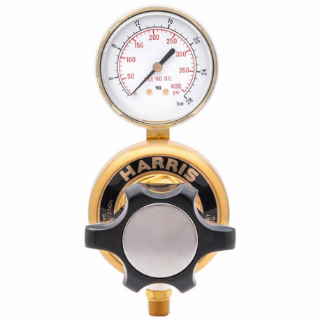 High Purity Gas Regulator, Single Stage, 1/2 Inch NPT F Inlet, 1/2 Inch NPT F Outlet