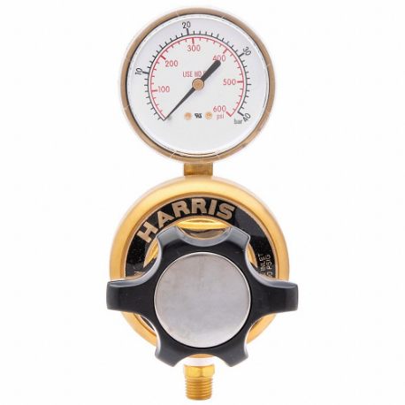 High Purity Gas Regulator, Single Stage, 1/2 Inch NPT F Inlet, 1/2 Inch NPT F Outlet