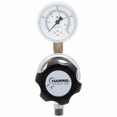 High Purity Gas Regulator, Single Stage, 1/4 Inch NPT F Inlet, 1/4 Inch NPT F Outlet