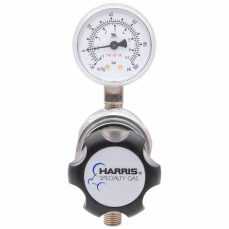 High Purity Gas Regulator, Single Stage, 1/4 Inch NPT F Inlet, 1/4 Inch NPT F Outlet