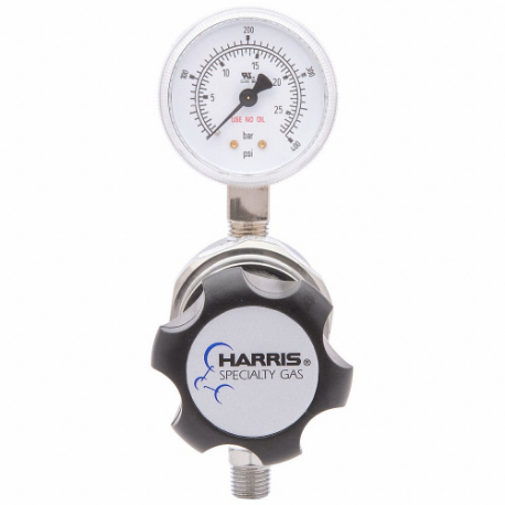 High Purity Gas Regulator, Single Stage, 1/4 Inch NPT F Inlet, 1/4 Inch NPT F Outlet