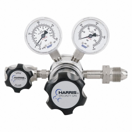 High Purity Gas Regulator, Two Stage, CGA 590 Inlet, 1/4 Inch NPT F Outlet, 125 PSIg