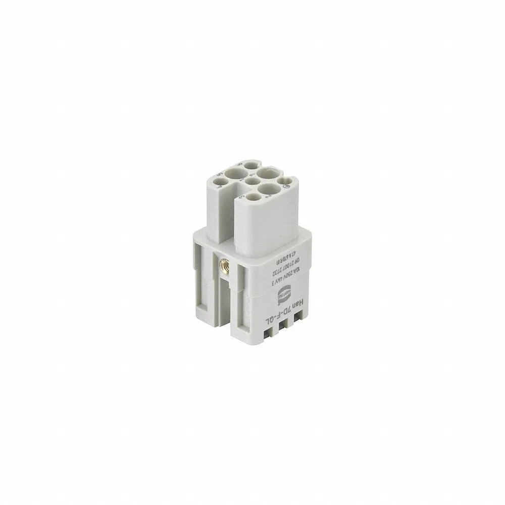 HARTING 09210072732 Industrial Rectangular Connector Insert, D, Spring-Clamp, Female, 10 A Current Rating | CR3THF 793XA9
