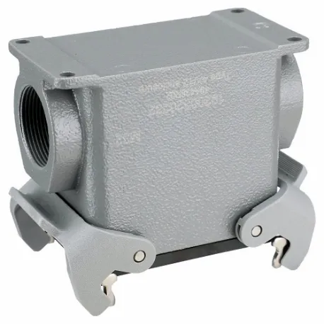 HARTING 19200320232 M32 Rectangular Connector Housing, Size 32 A, Surface Mount, Gray, Aluminum Die-Cast, IP65 | CR3TCB 793Y42