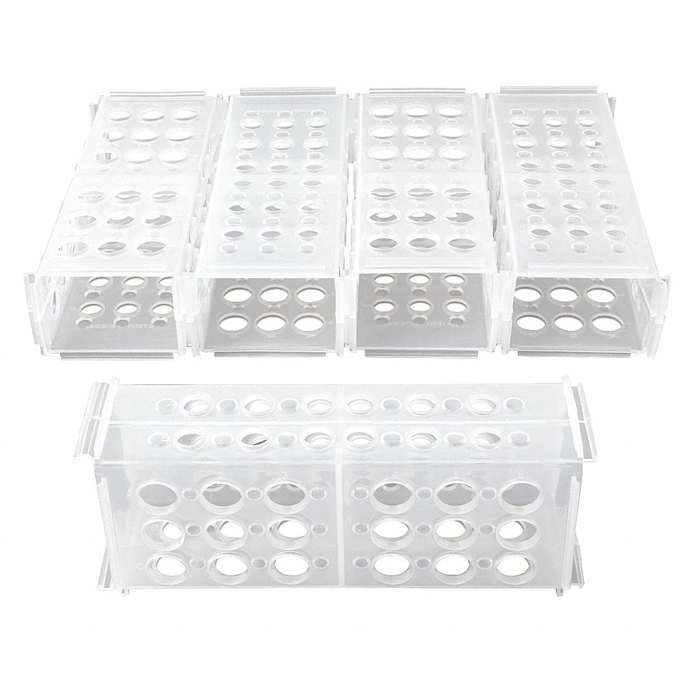 HEATHROW SCIENTIFIC 120687 Test Tube Rack, 18 Compartments, PK 5 | CE9DTW 55PT09