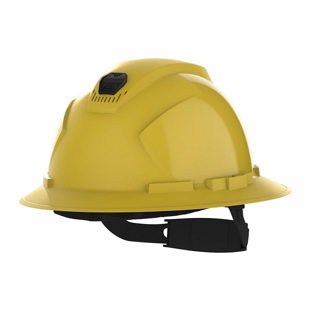 Hard Hat, Full Brim, Ratchet, Yellow