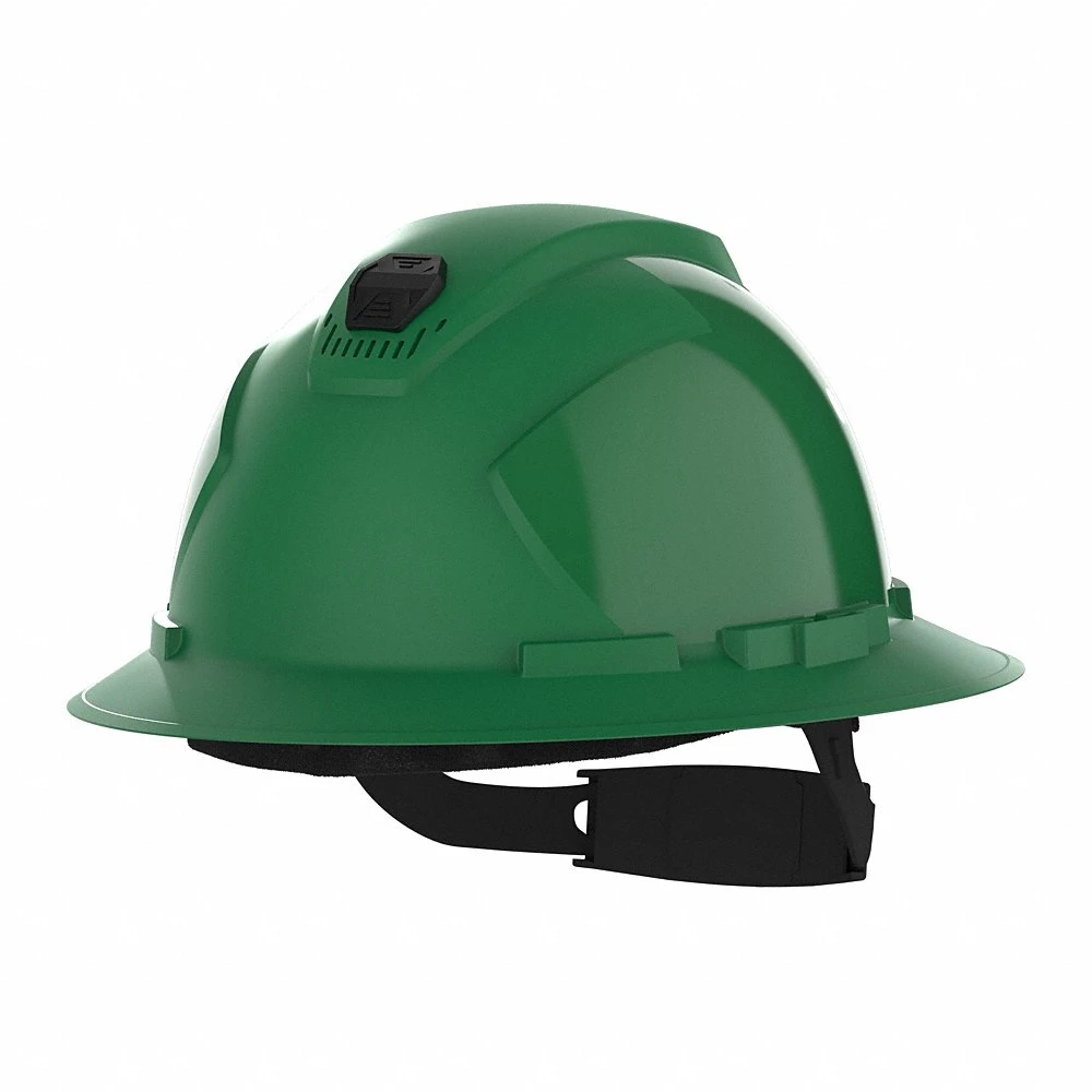 Hard Hat, Full Brim, Ratchet, Green, 0.92 lb