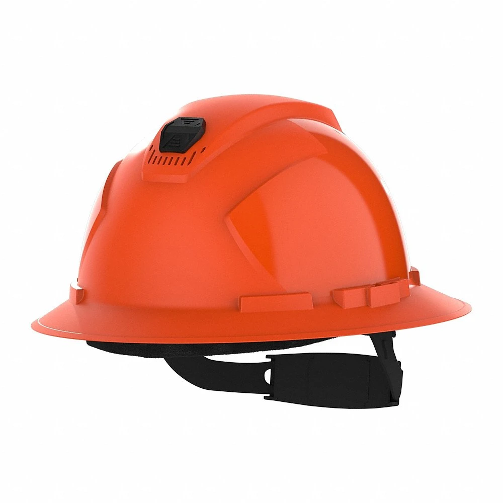 Hard Hat, Full Brim, Ratchet, Hi Vis Orange