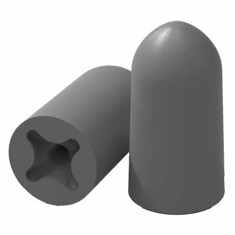 HEXARMOR 18-12001 Ear Plugs, Bullet, 33 Db Nrr, Gen Purpose, Uncorded, Disposable, Roll-Down, Gray, 200 PK | CR3XQV 61TM38