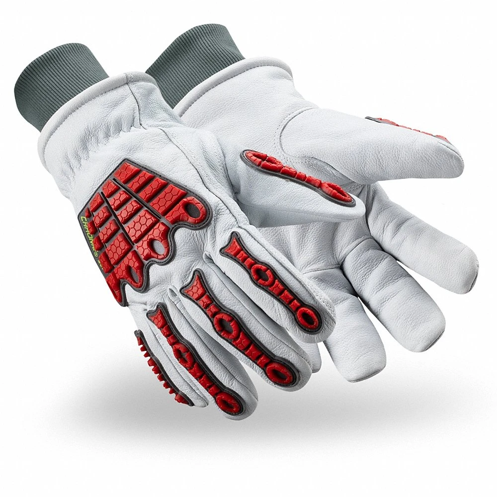 Leather Gloves, XL- 10, -40 Deg F Min Temp, ANSI Cut Level A7, ANSI Impact Level 2, 1 Pair