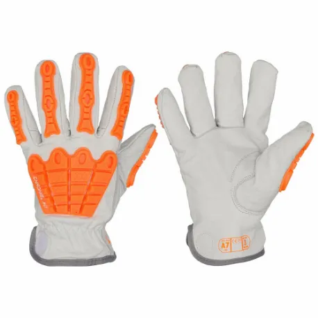 HEXARMOR 4067-XXL (11) Leather Gloves, Size 2XL, Drivers Glove, Buffaloskin, Premium, ANSI Impact Level 2, 1 Pair | CR3YFV 61UT69