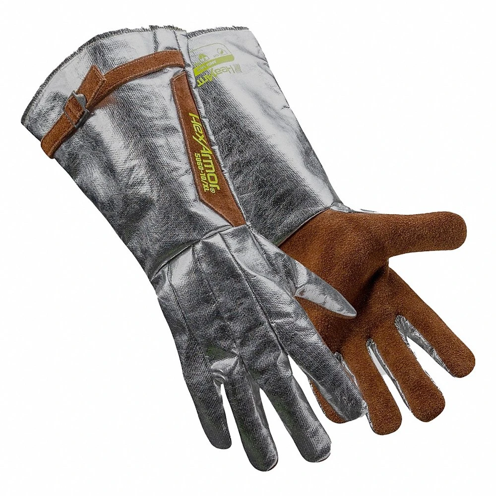 Safety Gloves, Aluminized Welding Gauntlet size L