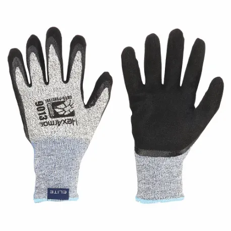 HEXARMOR 9013-M (8) Coated Glove, M, Nitrile, Sandy, Gray, 1 Pair | CR3XJR 54WJ55