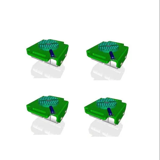 HILMAN ROLLERS KBSD-24S Deluxe Bull Dolly Roller Kits With Swivel-Diamond Top, Steel Wheels, 24 Ton Capacity | CV6ZXC