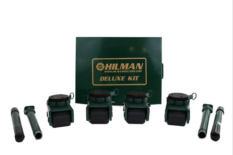 HILMAN ROLLERS KBSP-4N Deluxe Bull Dolly Roller Kits With Swivel-Padded Top, Nylon Wheels, 4 Ton Capacity | CV6ZXL