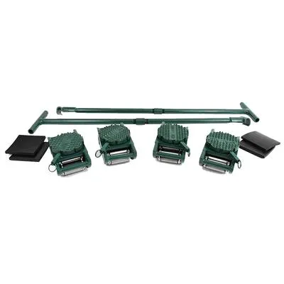HILMAN ROLLERS RS-40-SLD Roller Set With Diamond Swivel Top Rollers, 40 Ton Capacity | CV7AAY
