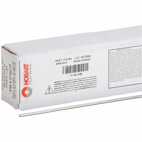 HOBART S512346-G12 TIG Welding Rod, Stainless Steel, ER316/316L, 1/8 Inch x 36 Inch, 10 lb | CR4AJL 54JK88