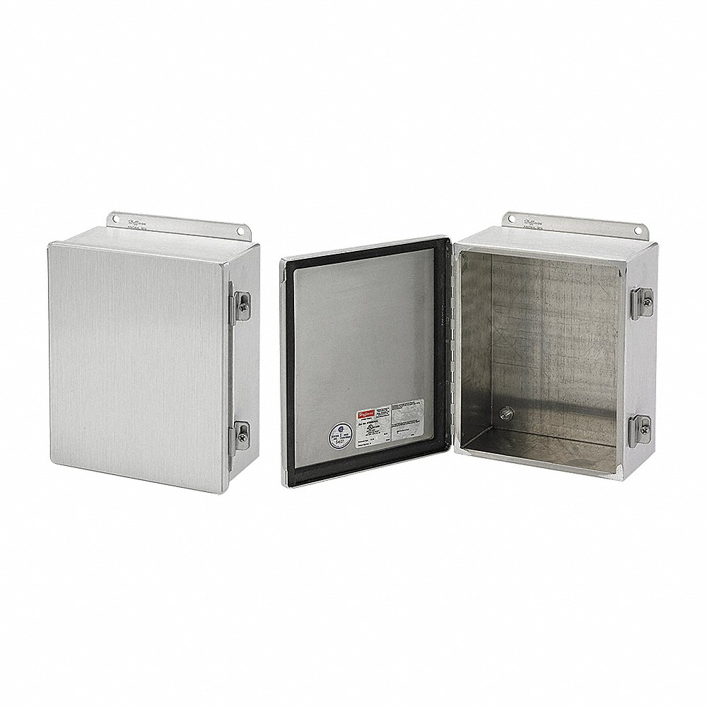 HOFFMAN A1008CHAL Metallic Junction Box Enclosure 10 Inch Height x 8 Inch Width | AG2QZK 32FD70
