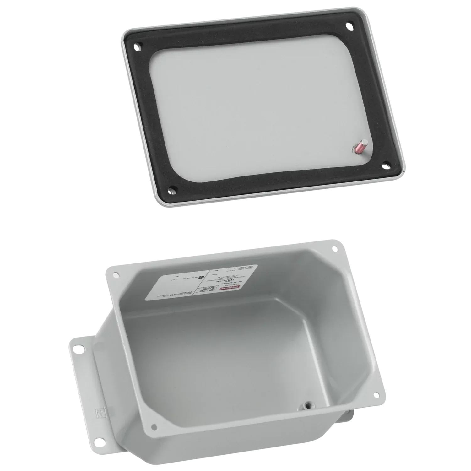 HOFFMAN A1043DSC Junction Box, Dome Screw Cover, Contoured, 10.25 x 4 x 2.75 Inch Size, Gray, Steel | CH8AMM