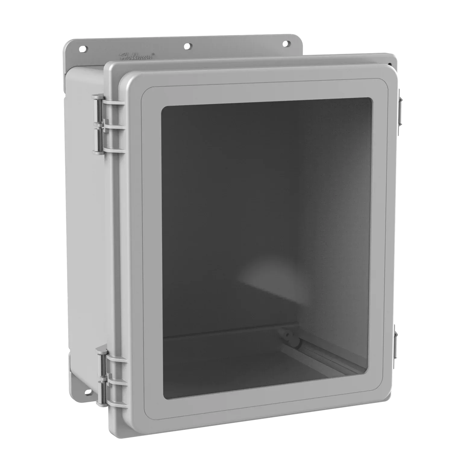 HOFFMAN A12106PHCW Window Enclosure, Type 4X, 12.08 x 10.09 x 6.38 Inch Size, Light Gray, Polyester | CH8APF
