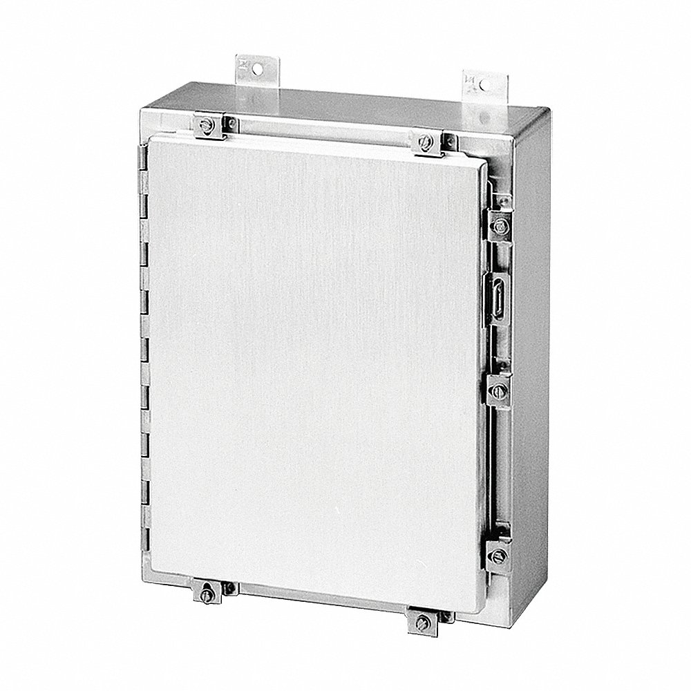 HOFFMAN A16H1206ALLP Metallic Junction Box Enclosure 16" Height x 12" W x 6" Depth | AG2QWQ 32FD01