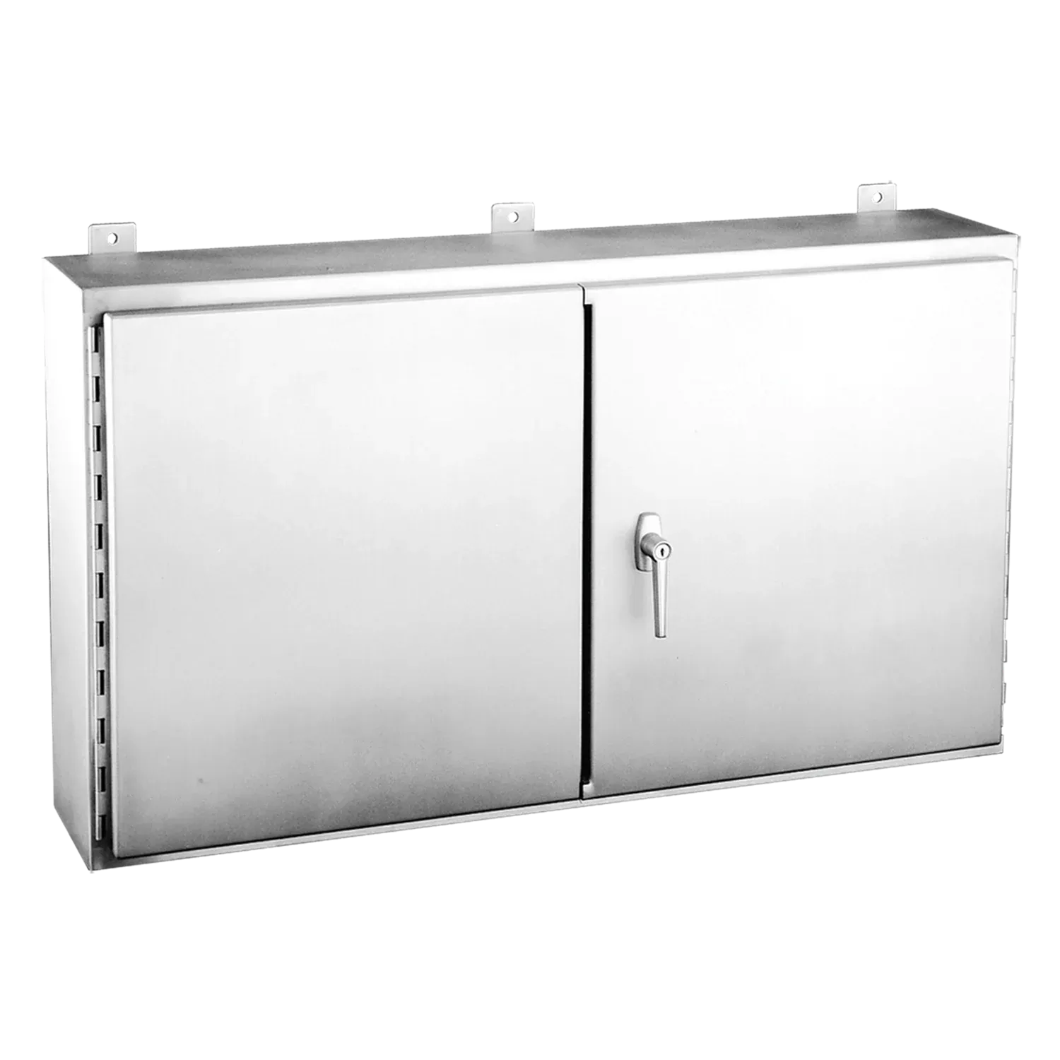 HOFFMAN A244808WFSSLP Wallmount Enclosure, 2 Door, 3 Point Latch, Type 12, 24 x 48 x 8 Inch Size, 304 SS | CH8BCQ