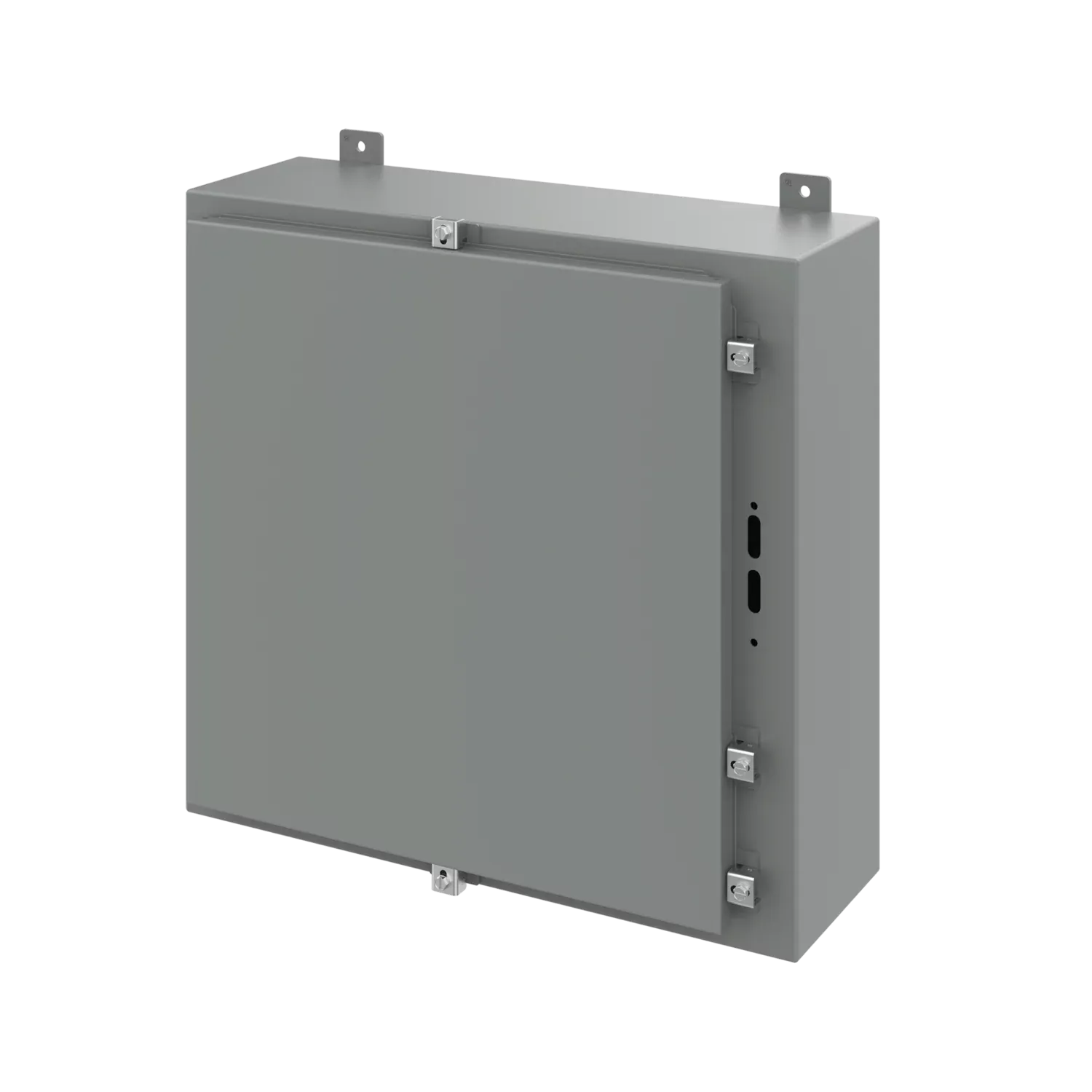 HOFFMAN A24HS2508LP Disconnect Enclosure With Clamps, 24 x 25.38 x 8 Inch Size, Gray, Steel | CH8BEZ
