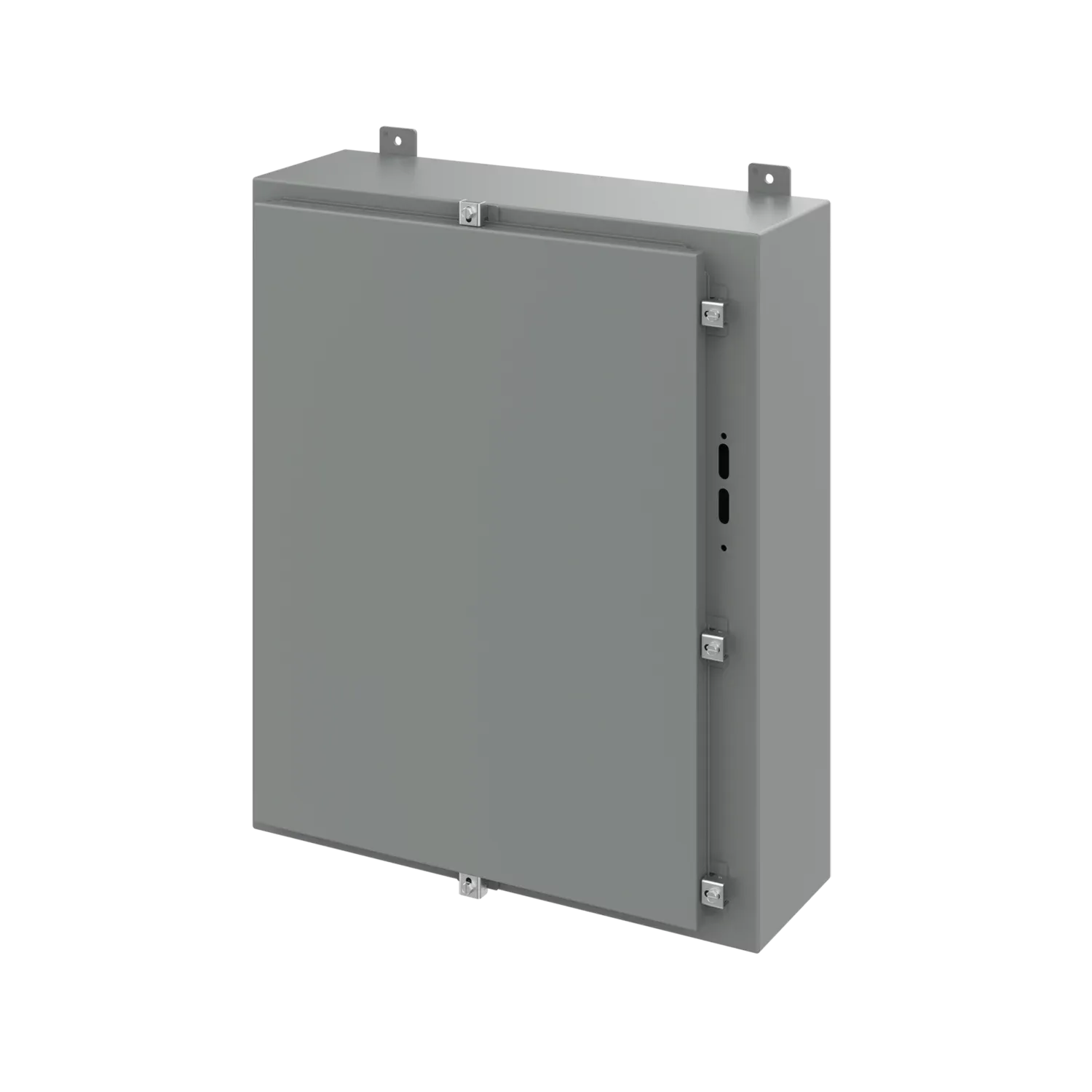 HOFFMAN A30HS2508LP Disconnect Enclosure With Clamps, 30 x 25.38 x 8 Inch Size, Gray, Steel | CH8BKT