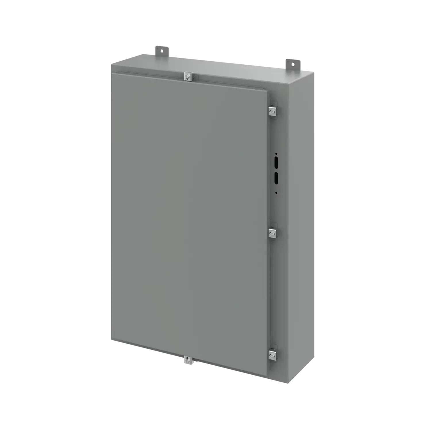 HOFFMAN A36HS2508LP Disconnect Enclosure With Clamps, 36 x 25.38 x 8 Inch Size, Gray, Steel | CH8BQW