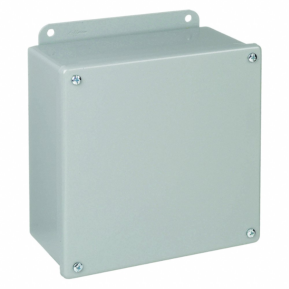 HOFFMAN A4044SC Metallic Junction Box Enclosure 4 Inch Height x 4 Inch Width x 4 Inch Depth | AG2RDF 32FE64