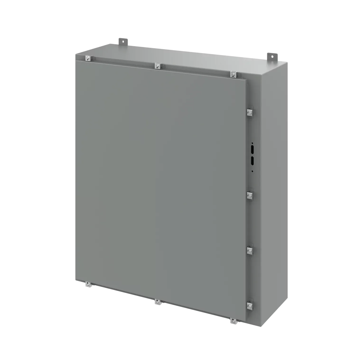 HOFFMAN A42HS3712LP Disconnect Enclosure With Clamps, 42 x 37.38 x 12 Inch Size, Gray, Steel | CH8BVY