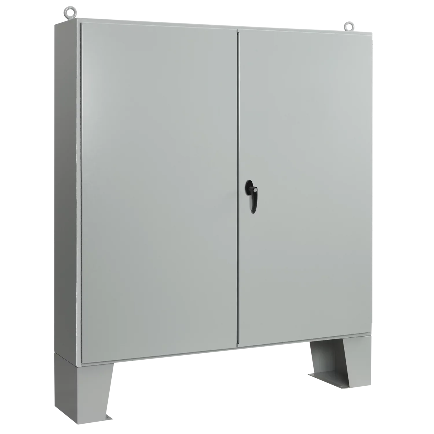 HOFFMAN A604824LPG Enclosure, Two Door With Floor Stand, 60.06 x 48.06 x 24.06 Inch Size, Gray, Steel | CH8CEA